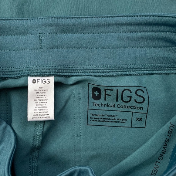 FIGS Hydrogreen Scrub Set - Picture 3 of 4